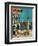 "American Tourists in Venice," Saturday Evening Post Cover, June 10, 1961-Amos Sewell-Framed Giclee Print