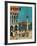 "American Tourists in Venice," Saturday Evening Post Cover, June 10, 1961-Amos Sewell-Framed Giclee Print