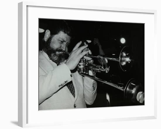 American Trumpeter Bobby Shew Performing at the Bell, Codicote, Hertfordshire, 19 May 1985-Denis Williams-Framed Photographic Print