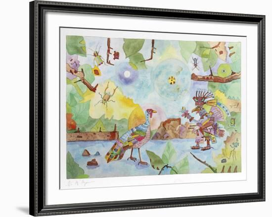 American Turkey and Egyptian God-Aymon de Roussy de Sales-Framed Limited Edition