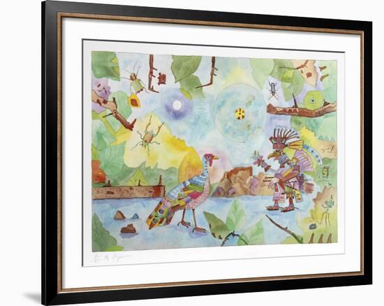 American Turkey and Egyptian God-Aymon de Roussy de Sales-Framed Limited Edition