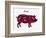 American US Cuts of Pork-robuart-Framed Premium Giclee Print