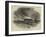 American Vessel on Fire Off Weymouth-null-Framed Giclee Print