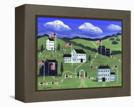 American Village-Cheryl Bartley-Framed Premier Image Canvas