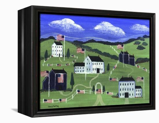 American Village-Cheryl Bartley-Framed Premier Image Canvas