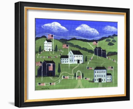 American Village-Cheryl Bartley-Framed Giclee Print