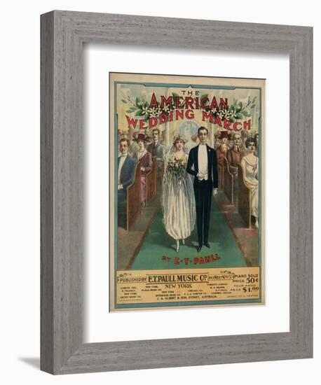 American Wedding March-null-Framed Art Print