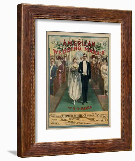 American Wedding March-null-Framed Art Print