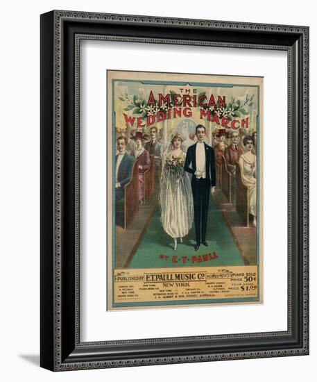 American Wedding March-null-Framed Art Print