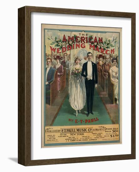 American Wedding March-null-Framed Art Print