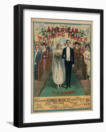 American Wedding March-null-Framed Art Print
