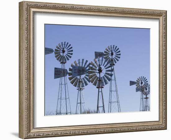 American Wind Power Center, Lubbock, Texas-Walter Bibikow-Framed Photographic Print