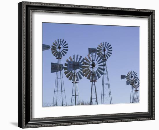 American Wind Power Center, Lubbock, Texas-Walter Bibikow-Framed Photographic Print