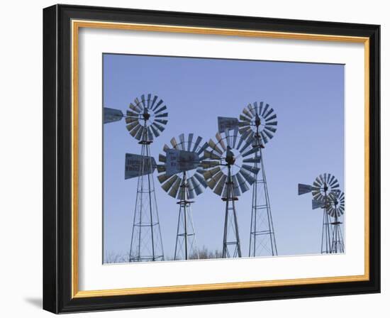 American Wind Power Center, Lubbock, Texas-Walter Bibikow-Framed Photographic Print