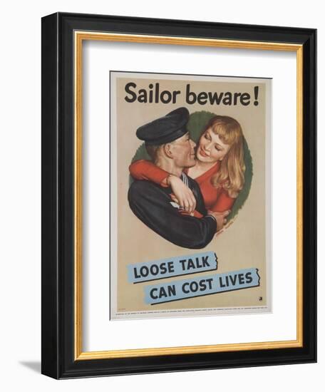 American World War Two Poster-null-Framed Giclee Print