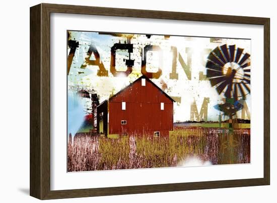 Americana 9-JB Hall-Framed Giclee Print