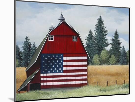 Americana Barn-Debbi Wetzel-Mounted Giclee Print