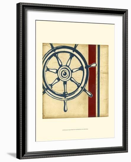 Americana Captain's Wheel-Ethan Harper-Framed Art Print