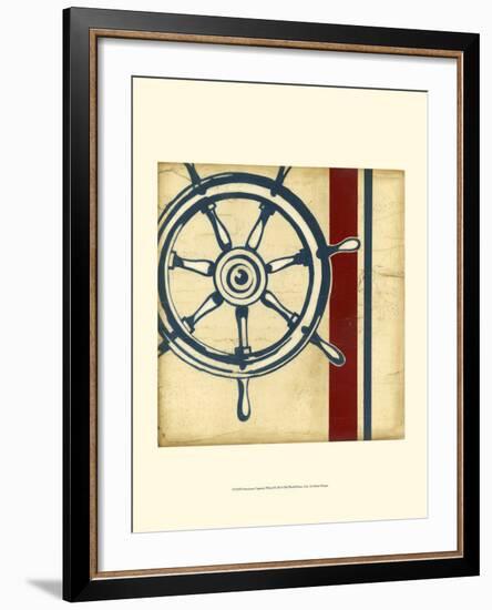 Americana Captain's Wheel-Ethan Harper-Framed Art Print