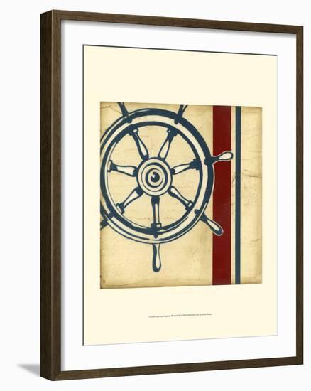 Americana Captain's Wheel-Ethan Harper-Framed Art Print