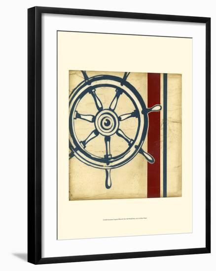 Americana Captain's Wheel-Ethan Harper-Framed Art Print