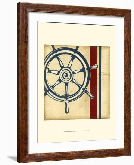 Americana Captain's Wheel-Ethan Harper-Framed Art Print