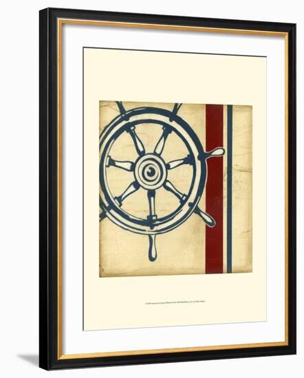 Americana Captain's Wheel-Ethan Harper-Framed Art Print