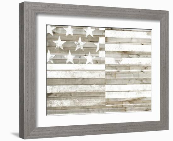 Americana Flag-Studio W-Framed Art Print