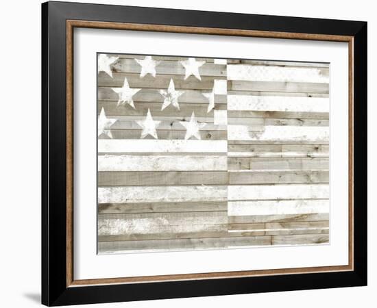 Americana Flag-Studio W-Framed Art Print