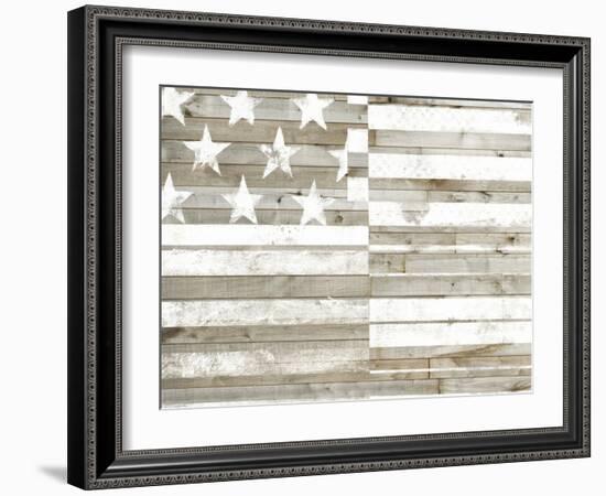 Americana Flag-Studio W-Framed Art Print