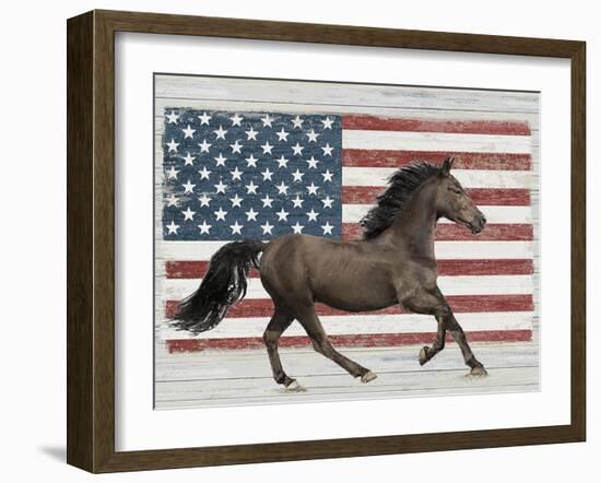 Americana Patriot - Stallion-Mark Chandon-Framed Giclee Print