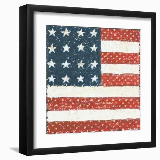 Americana Quilt IV-David Carter Brown-Framed Art Print