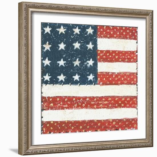 Americana Quilt IV-David Carter Brown-Framed Art Print