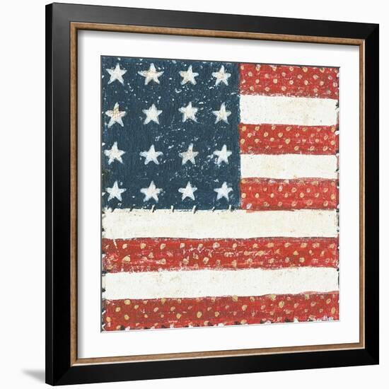 Americana Quilt IV-David Carter Brown-Framed Art Print