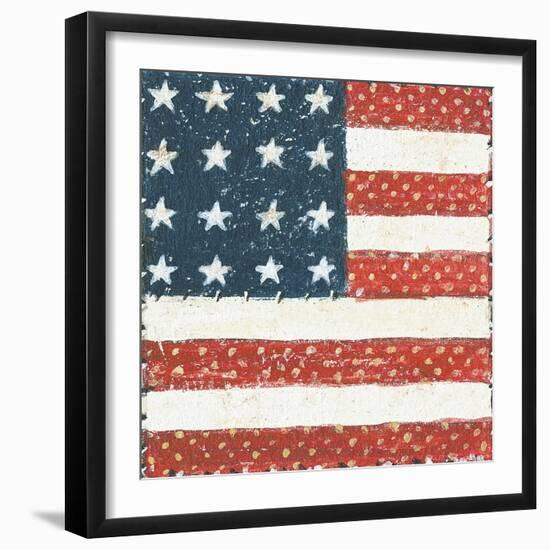 Americana Quilt IV-David Carter Brown-Framed Art Print