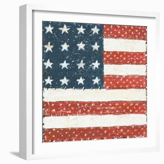 Americana Quilt IV-David Carter Brown-Framed Art Print