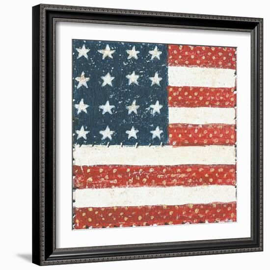 Americana Quilt IV-David Carter Brown-Framed Art Print