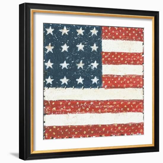 Americana Quilt IV-David Carter Brown-Framed Art Print