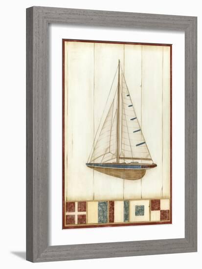 Americana Yacht I-Ethan Harper-Framed Art Print