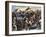 Americans Capturing a British Redoubt during the Battle of Yorktown, c.1781-null-Framed Giclee Print