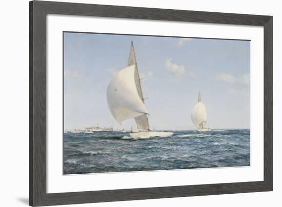 Americas Cup-Montague Dawson-Framed Premium Giclee Print