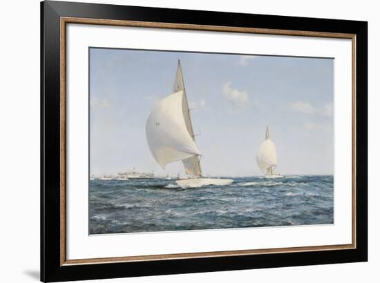 Americas Cup-Montague Dawson-Framed Premium Giclee Print