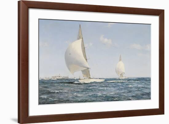 Americas Cup-Montague Dawson-Framed Premium Giclee Print