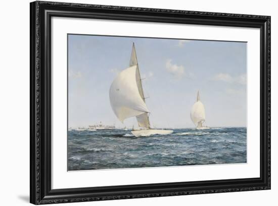 Americas Cup-Montague Dawson-Framed Premium Giclee Print