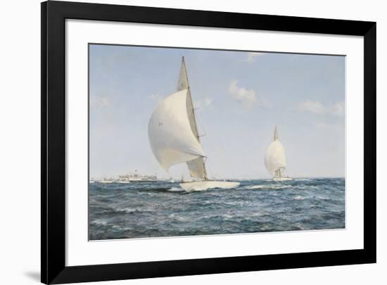 Americas Cup-Montague Dawson-Framed Premium Giclee Print