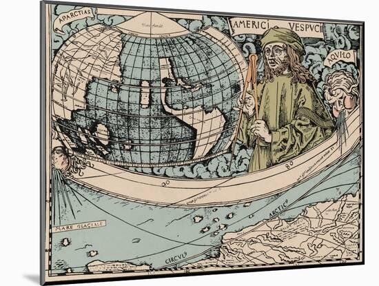 Amerigo Vespucci, Italian Explorer-Science Source-Mounted Giclee Print