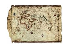 King Hamy' Navigational Chart, 1502-Amerigo Vespucci-Mounted Giclee Print