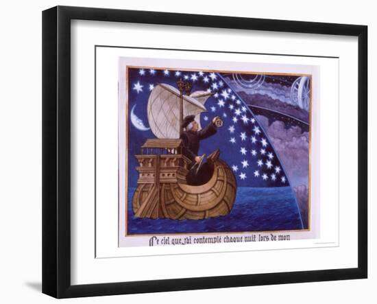 Amerigo Vespucci Navigating by the Stars-null-Framed Giclee Print