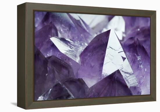 Amethyst Crystals-Lawrence Lawry-Framed Premier Image Canvas