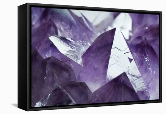 Amethyst Crystals-Lawrence Lawry-Framed Premier Image Canvas